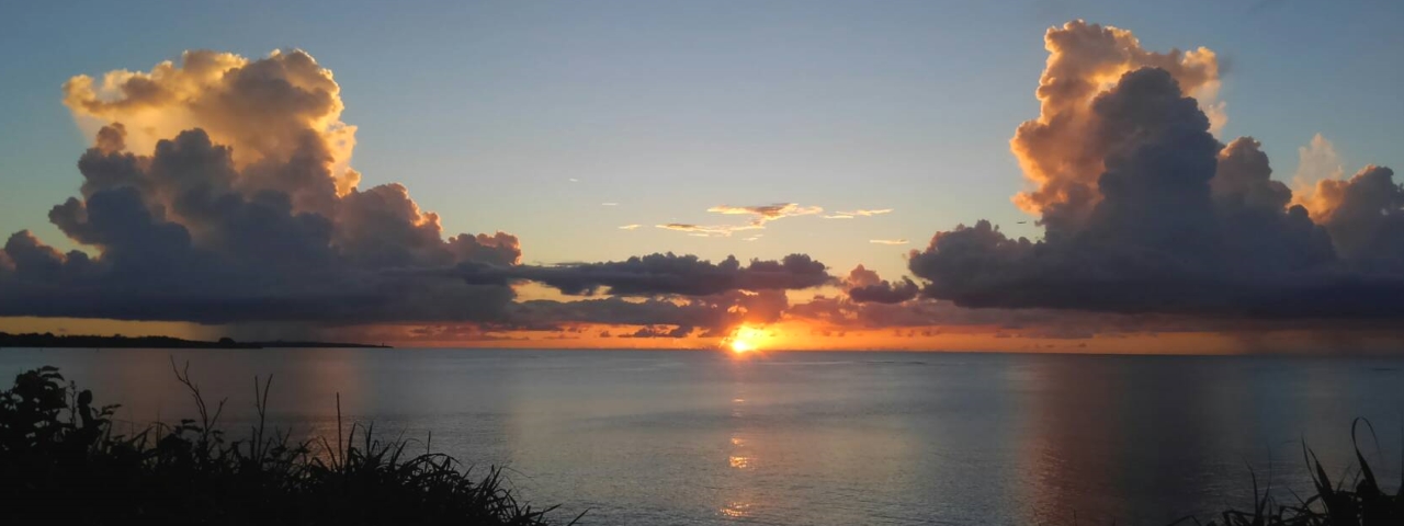 恩納村の夕日